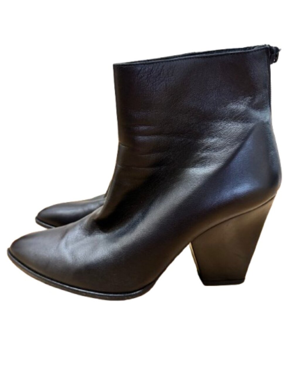 Stuart Weitzman Black Leather Boots- Size 10